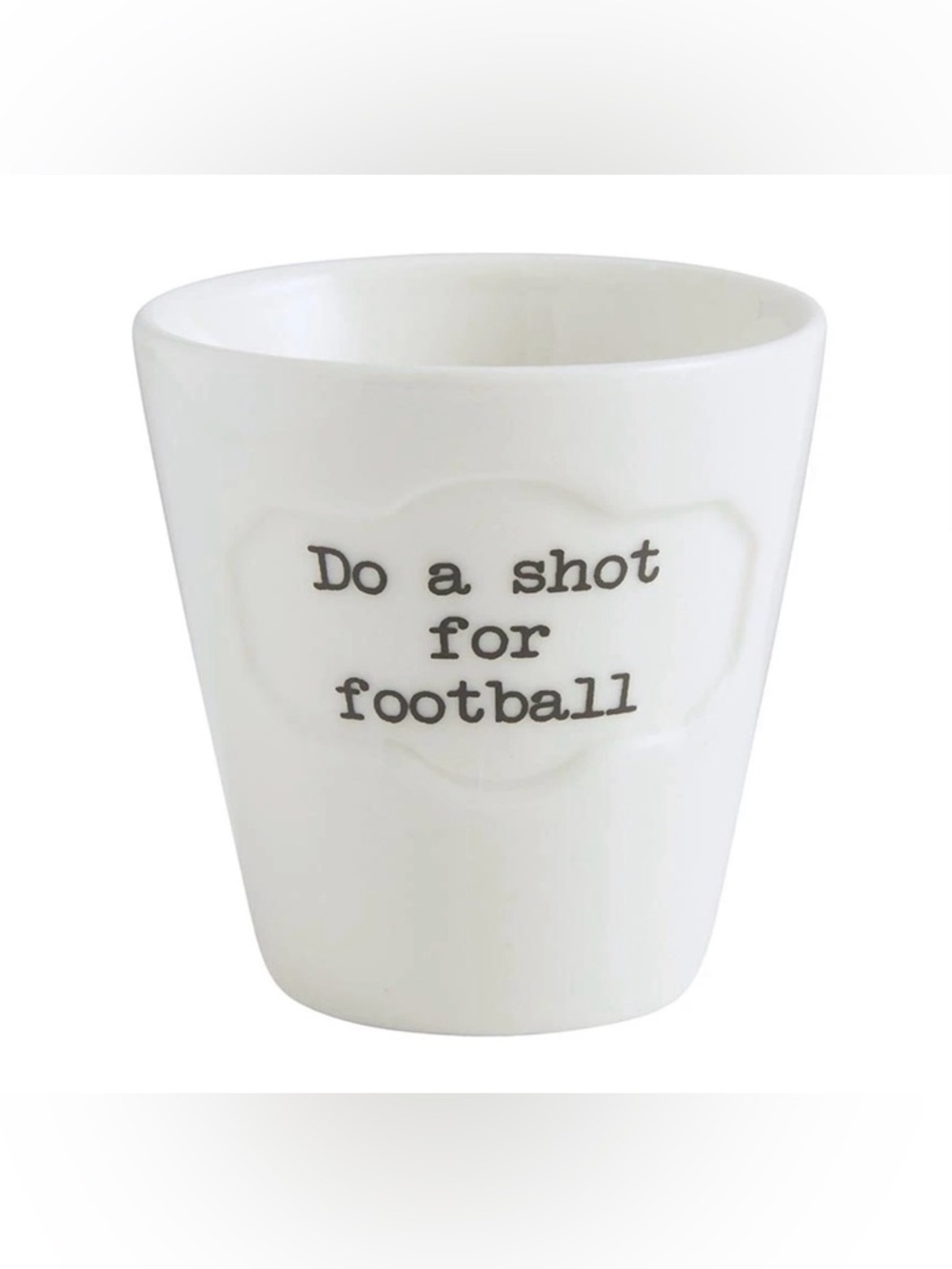 Set of 6 Football Shot Glasses, Sports, Drinking, Gift NWT 47th & Main Game Day